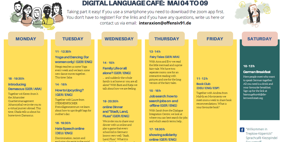 Digitales Sprachcafé | Digital Language Café