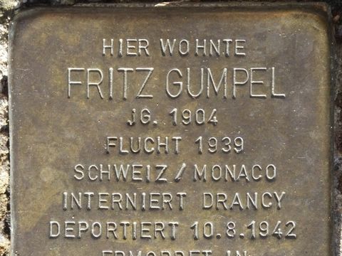 Stolperstein Fritz Gumpel