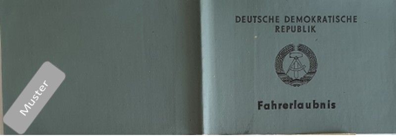 Füherscheinmodell in der DDR vom 01.01.1968 bis 31.05.1982