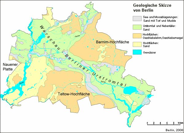 Abb. 3: Geologische Skizze von Berlin.