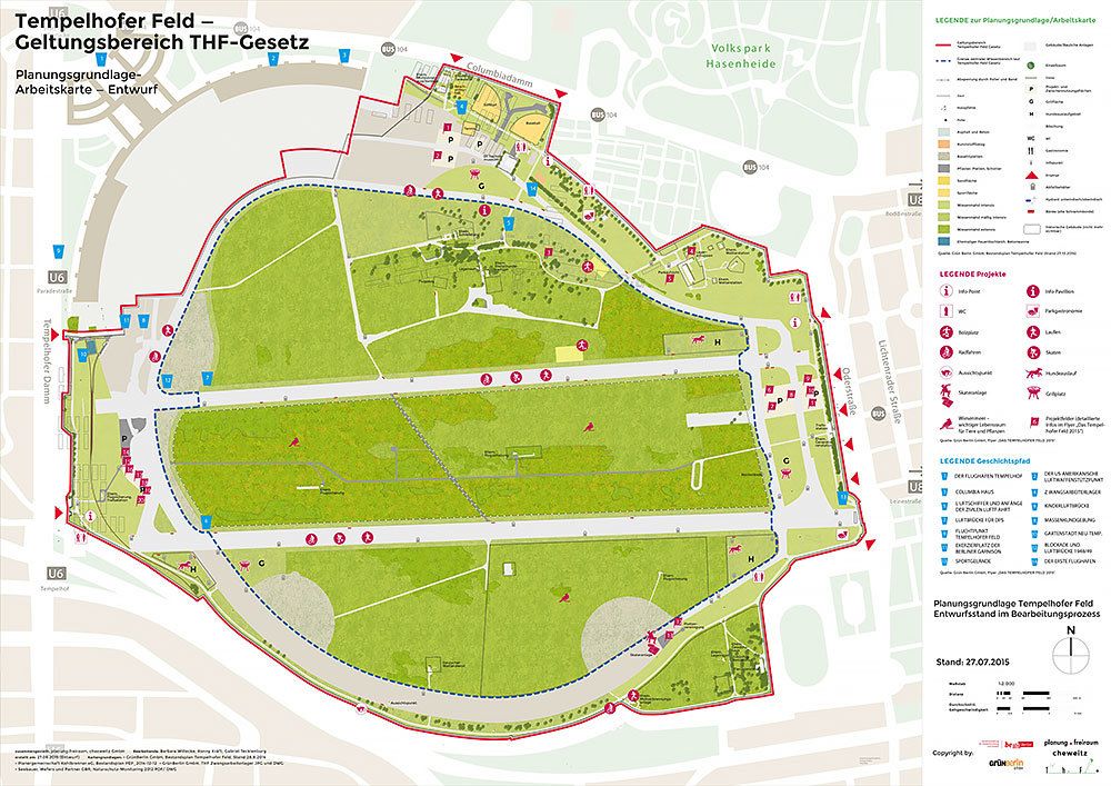 Planungsgrundlage Tempelhofer Feld, Geltungsbereich THF-Gesetz