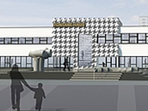 Das Bild zeigt die neue Fassade des Fontane-Hauses