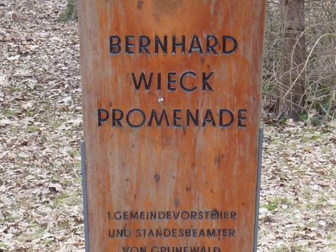 Gedenktafel für Bernhard Wieck, 5.3.2011, Foto: KHMM