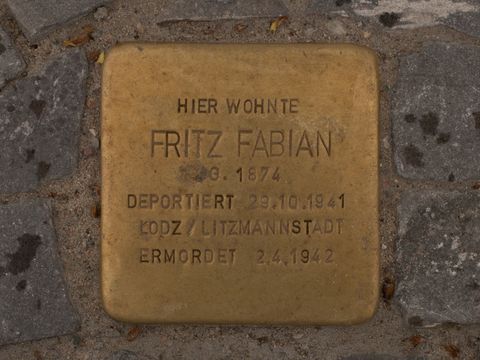 Stolperstein Fritz Fabian