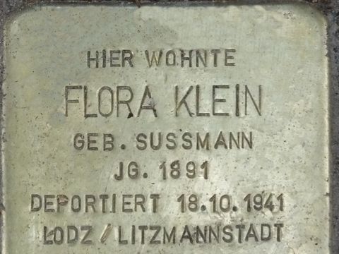 Stolperstein Flora Klein