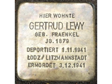 Stolperstein Gertrud Lewy