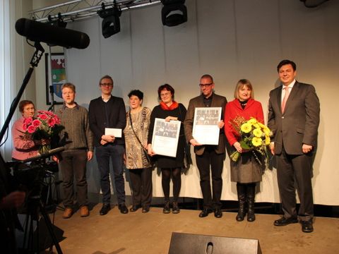 2012-Ehrenamtliche Mitglieder des Lichtenberger Bündnisses und Förderverein Gedenkstätte Berlin - Hohenschönhausen