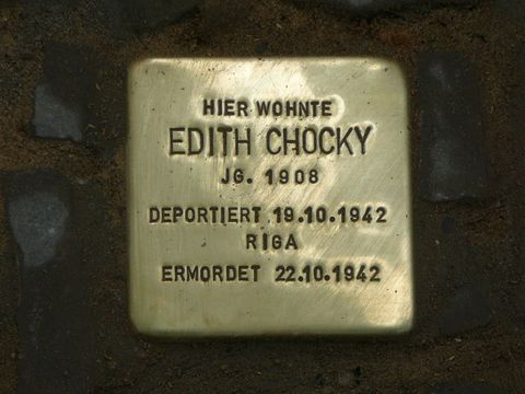 Stolperstein für Edith Chocky