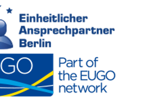 Logo des Einheitlichen Ansprechpartners Berlin und des EUGO Netzwerks