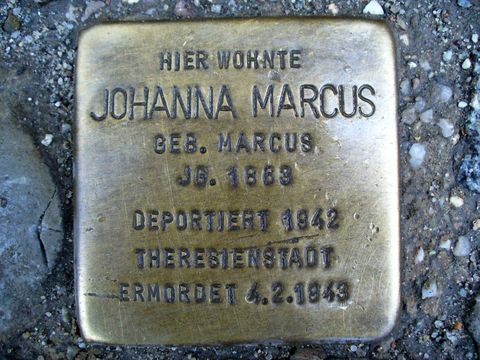 Stolperstein für Johanna Marcus