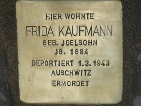 Stolperstein für Frida Kaufmann