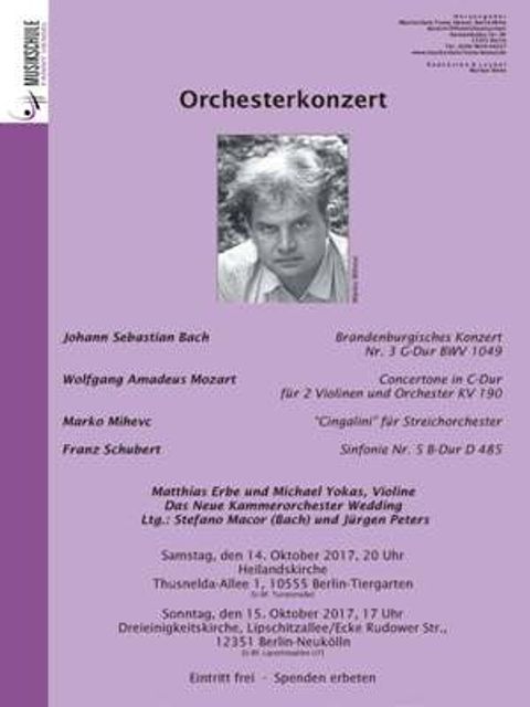 Plakat Orchesterkonzert NKW