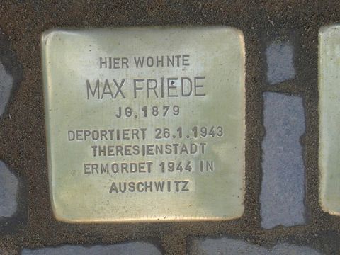 Stolperstein für Max Friede