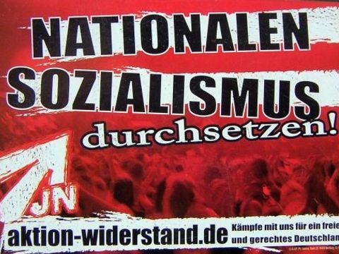 Plakat JN Nationalen Sozialismus durchsetzen