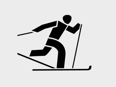 Skii-Sport Piktogramm