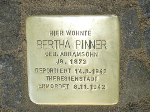 Stolperstein für Bertha Pinner