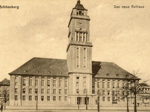 Bildvergrößerung: Historische Ansicht des Rathauses Schöneberg 
