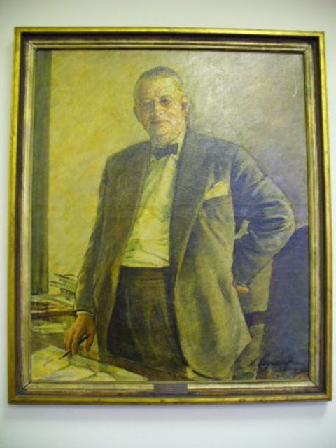 Dr. Ottomar Batzel (CDU), 1951 - 1955, Portrait von Nikolaus Sagrekow