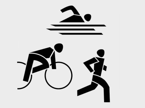 Triathlon Piktogramm
