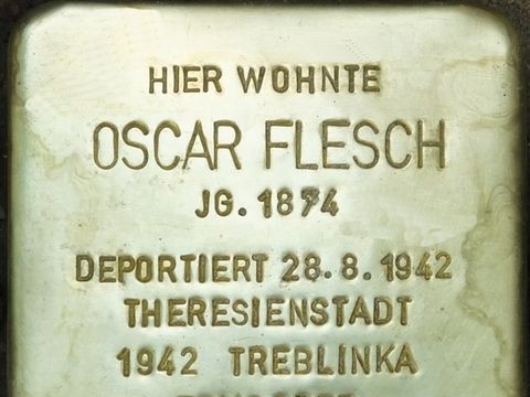 Stolperstein Oscar Flesch, 2014