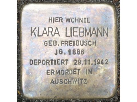 Stolperstein Klara Liebmann