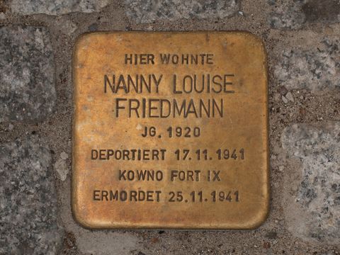 Stolperstein Nanny Louise Friedmann