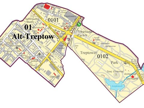 Bildvergrößerung: Karte Bezirksregion Alt-Treptow