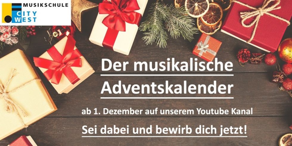 Der musikalische Adventskalender 2020 der Musikschule startet.