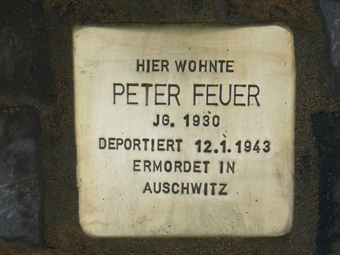 Stolperstein für Peter Feuer