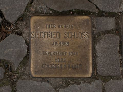 Stolperstein Siegfried Schloss, 06.04.2012
