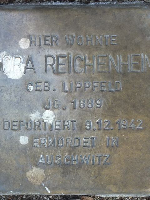 Stolperstein Dora Reichenheim, Foto: H.-J. Hupka