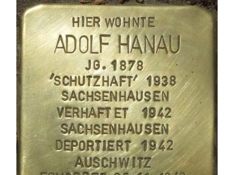 Stolperstein Adolf Hanau