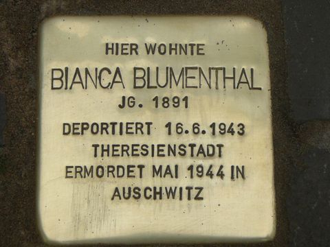 Stolperstein für Bianca Blumenthal