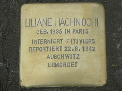 Stolperstein für Liliane Hachnochi