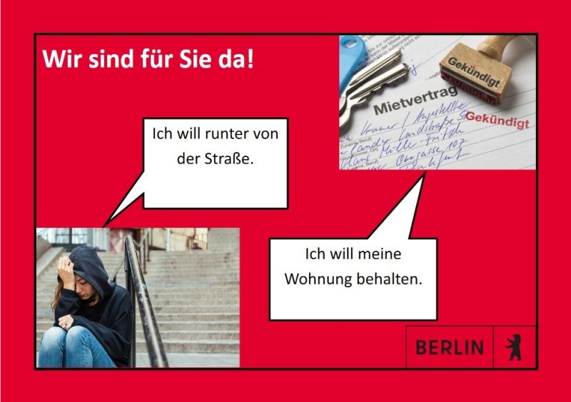 Titelblatt Berlinerweiter Flyer Soziale Wohnhilfe