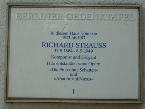 Bildvergrößerung: Gedenktafel für Richard Strauss, 13.7.2010
