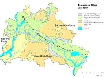 Geologische Karte von Berlin