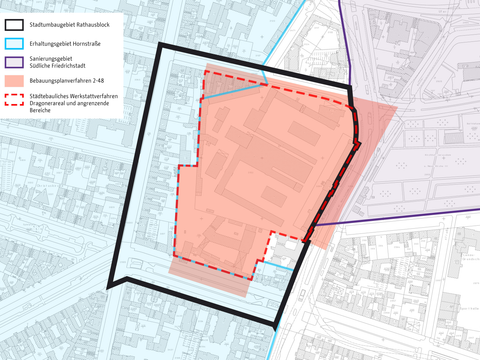 Bildvergrößerung: Gebietskulissen im Rathausblock