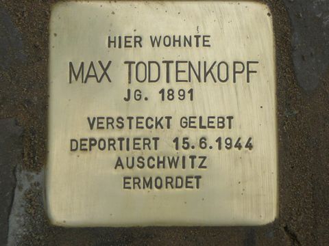 Stolperstein für Max Todtenkopf