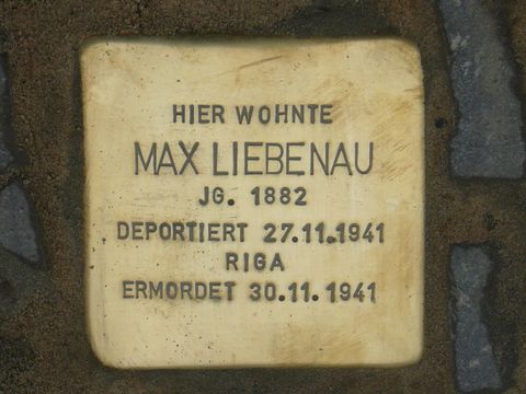 Stolperstein für Max Liebenau