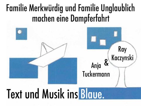 Text und Musik ins Blaue (Plakat)