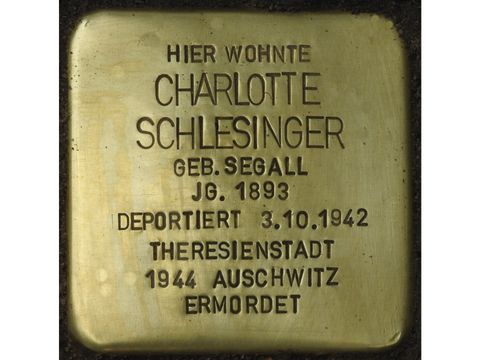 Stolperstein Charlotte Schlesinger