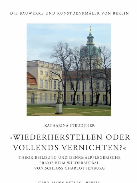 Bildvergrößerung: Wiederherstellen Schloss Charlottenburg Cover