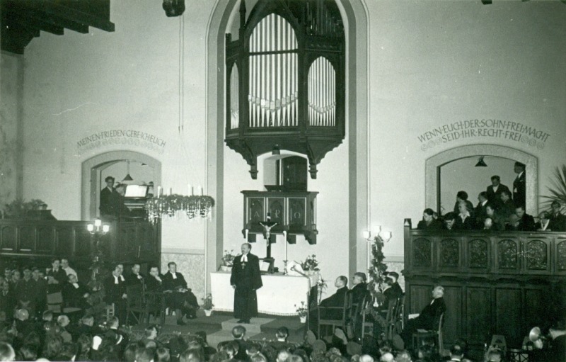 Einweihung der Anstaltskirche am 11.12.1949