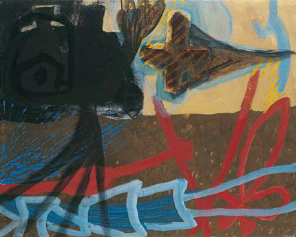 Oskar Manigk: ohne Titel, 2004, Acryl auf Karton, 78 x 97 cm