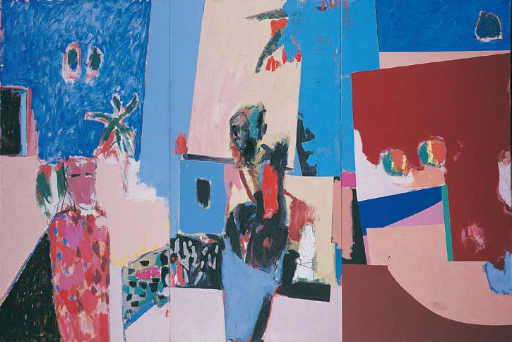 Henning Kürschner: Marokkofragment, 2008, Öl auf Leinwand, 198 x 300 cm