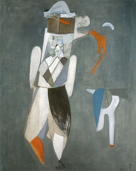 Alexander Camaro: "Großer Harlekin", 1956, Öl auf Leinwand, 200,0 x 160,0 cm