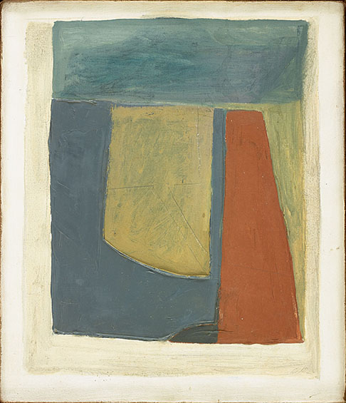 Alexander Camaro: o. T. (Formelbild), circa 1966, Öl auf Leinwand, 43,0 x 37,0 cm