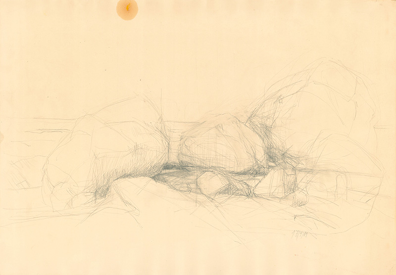 Hans Scheib: 17.4.84, 1984, Bleistift, 42 x 59 cm