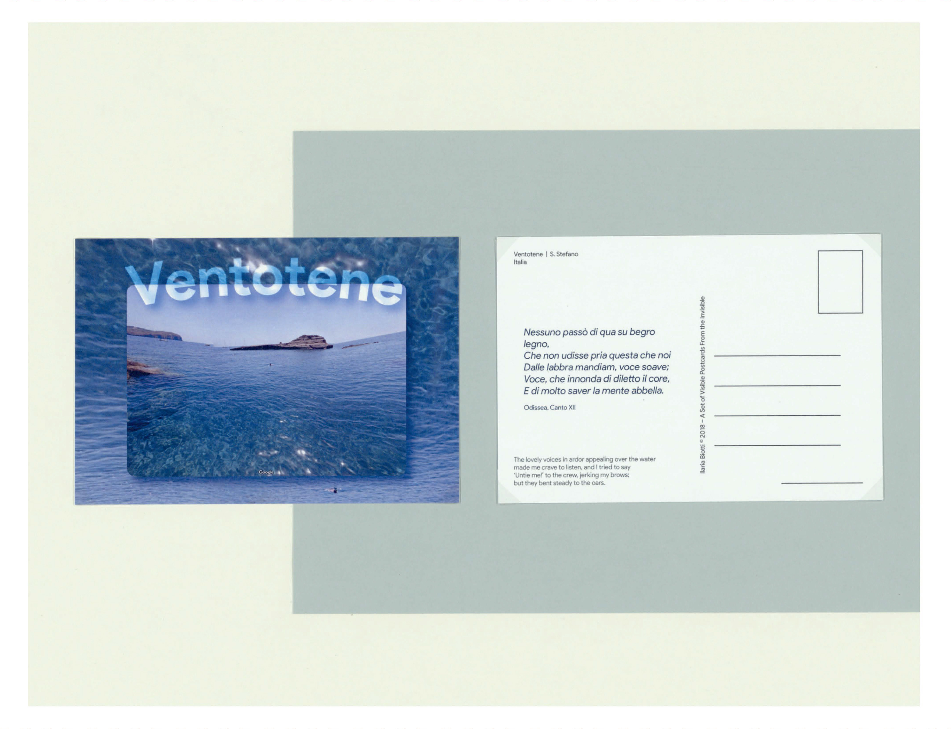 Ilaria Biotti: Chiacchierata - Gespräch über das (Un)Sichtbare, 2018, Serie von zehn Postkarten auf Papier